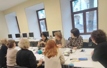 «Остаз компетенцияләрен үстерү үзәге» проектының «Тренер остаханәсе»ндә очрашу